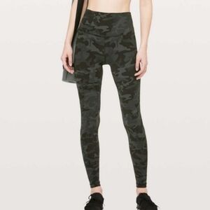 Lululemon Align 25" Green Camo Leggings